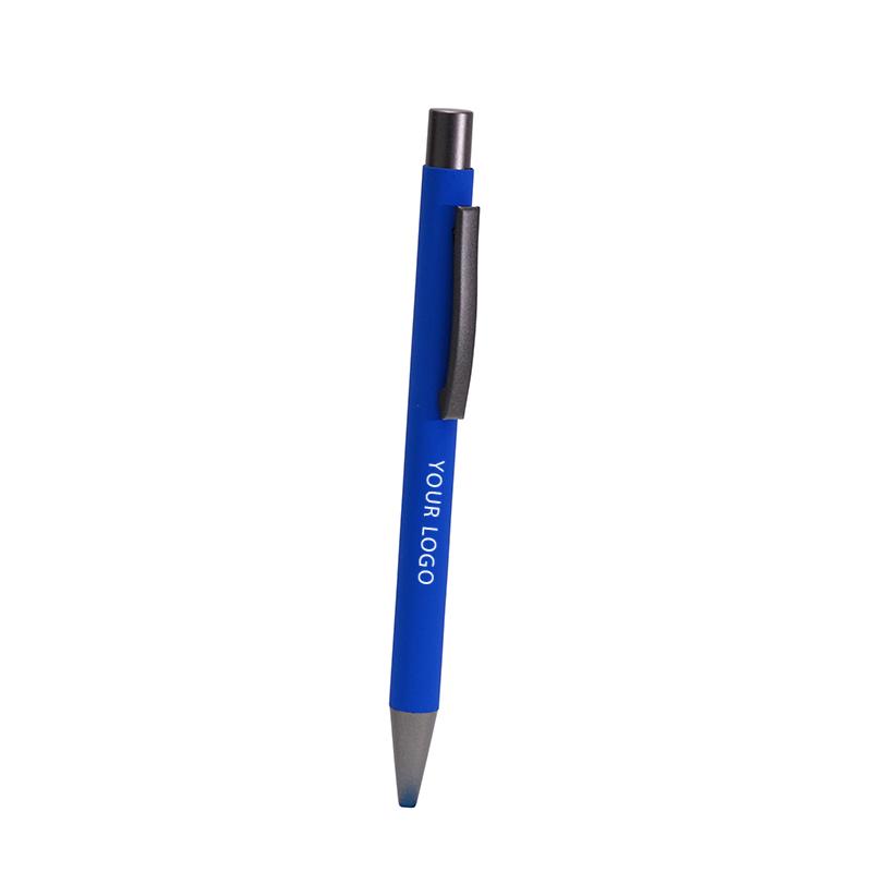 Silicon Coated Metal Pen - Light Blue